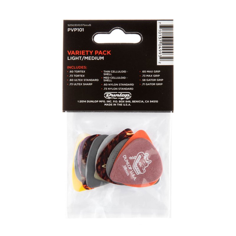 Dunlop PVP101 - Guitar Pick Variety Pack (12/pack) - Image 2