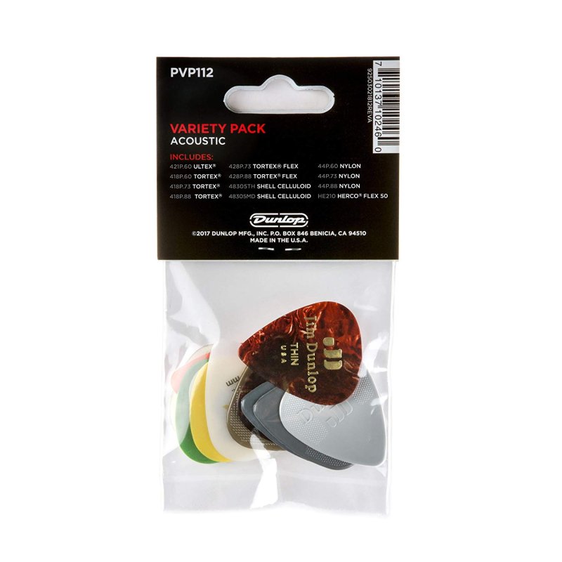 Dunlop PVP112 - Selection of Guitar Picks - Guitar Accessories - Image 2