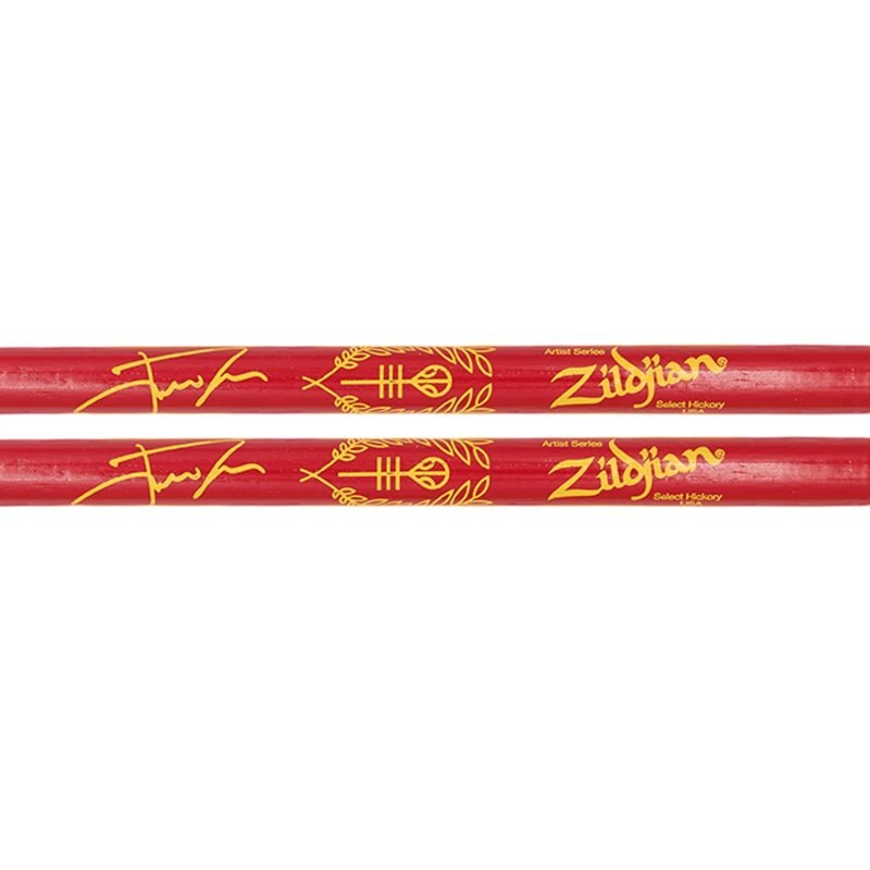 Zildjian Josh Dun Clancy Red Artist Series, baguettes de batterie rouges en hickory, pointe ovale - Image 2