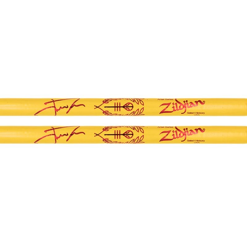 Zildjian Josh Dun Clancy Yellow Artist Series, baguettes de batterie jaunes en hickory, pointe ovale - Image 2