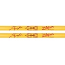 Zildjian Josh Dun Clancy Yellow Artist Series, baguettes de batterie jaunes en hickory, pointe ovale - Image 2