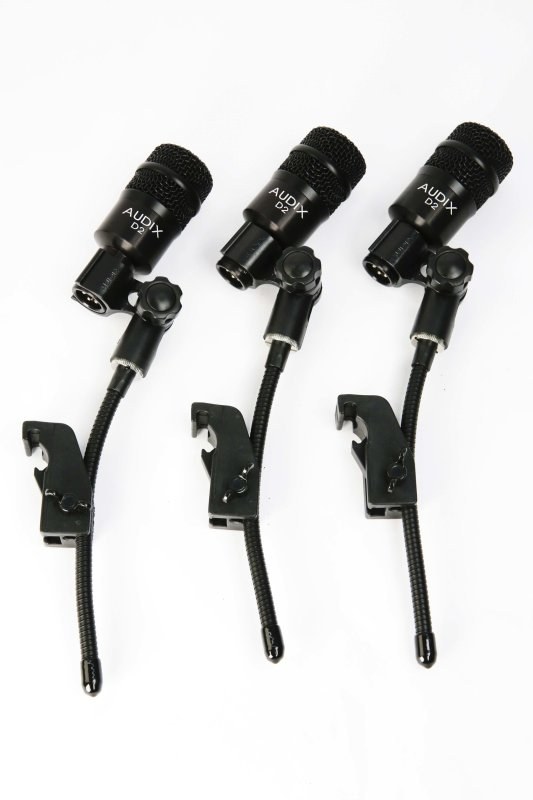 Audix D2TRIO, trois micros de tom D2 avec pinces DVICE - Image 2
