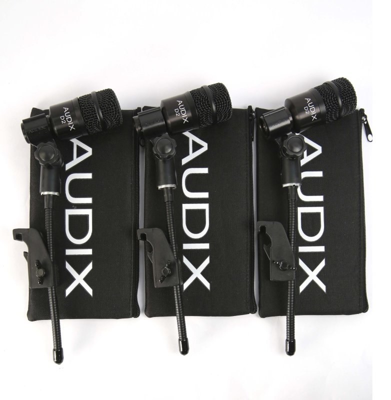 Audix D2TRIO, trois micros de tom D2 avec pinces DVICE - Image 3