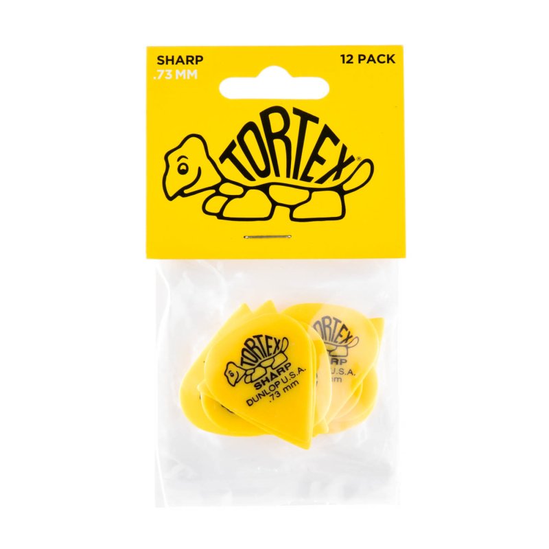 Dunlop 412P.73 - Yellow Plectrum - Sharp - Image 3