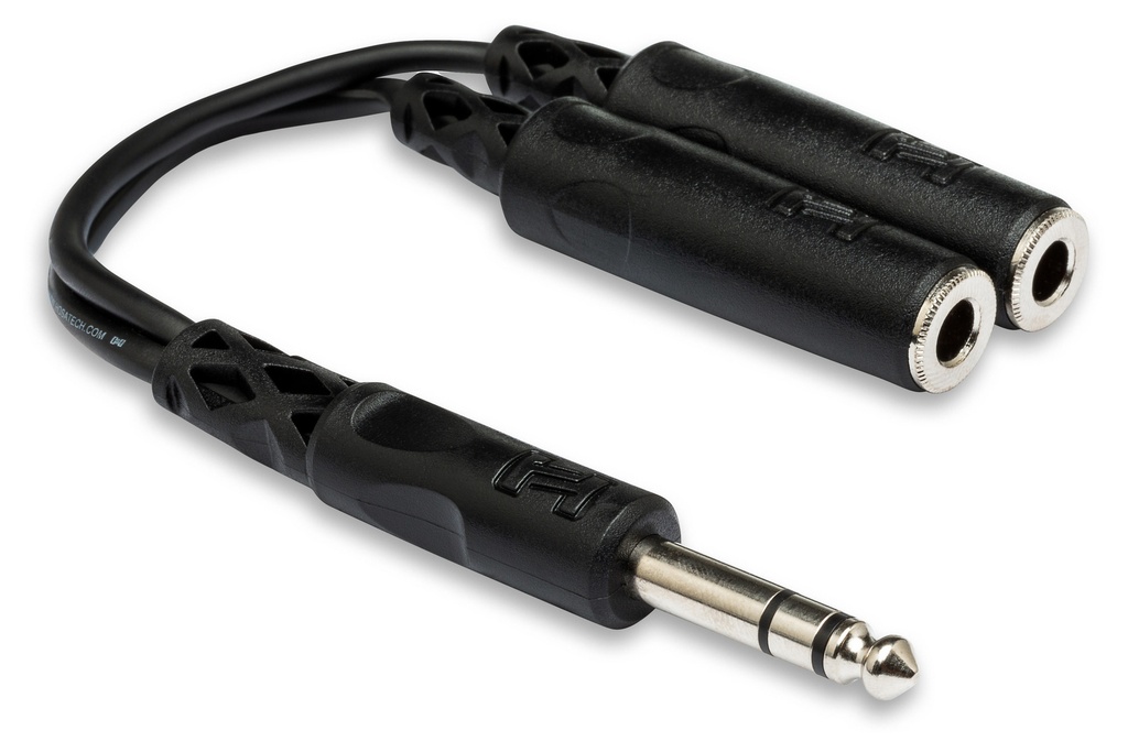 Hosa YPP-118 - Adaptateur Stéréo 1/4'' vers 2 x 1/4''