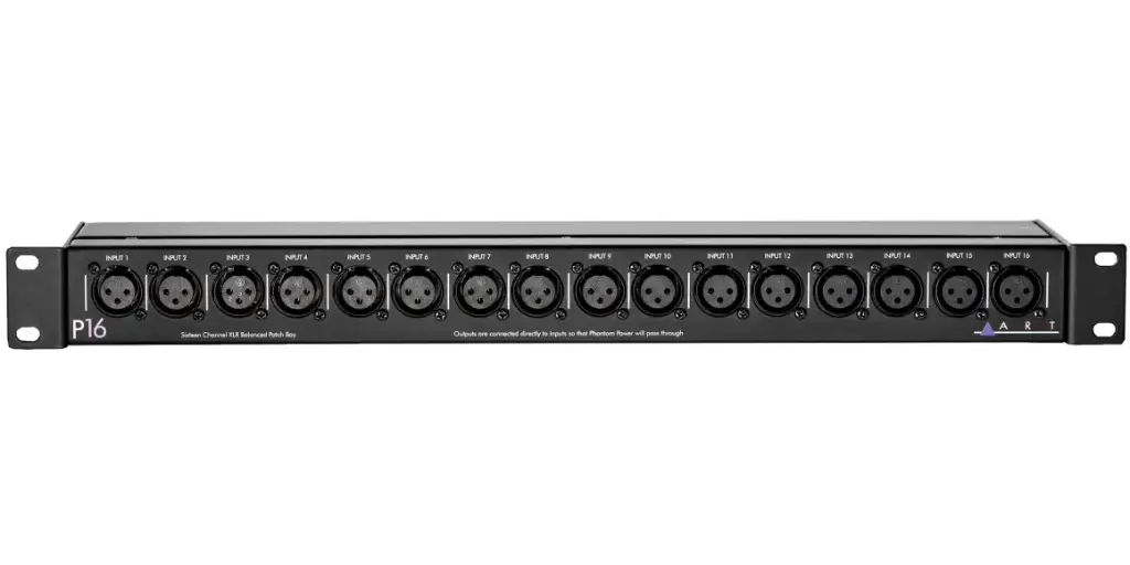 Art P16 16-Channels Balanced XLR Patchbay