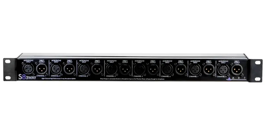 ART ARTS8-3WAY - 8-Channel 3-Way Microphone Splitter