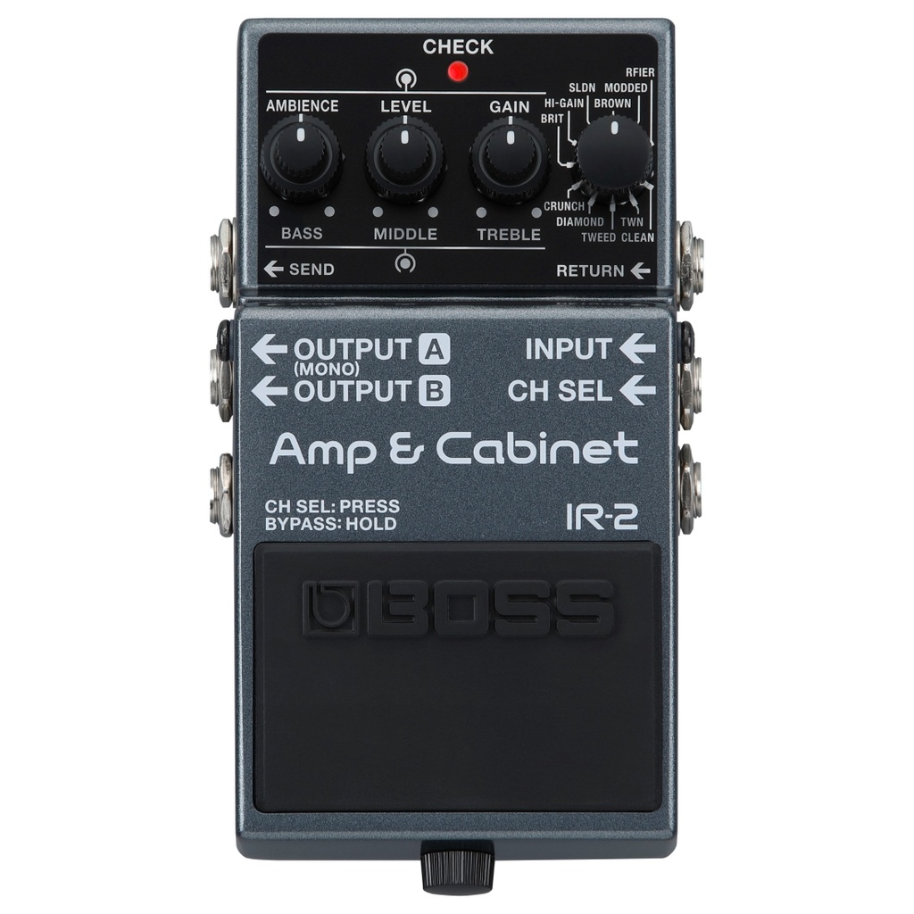 Boss IR-2 - Amp and Cabinet Simulation Pedal - Authentic Sound