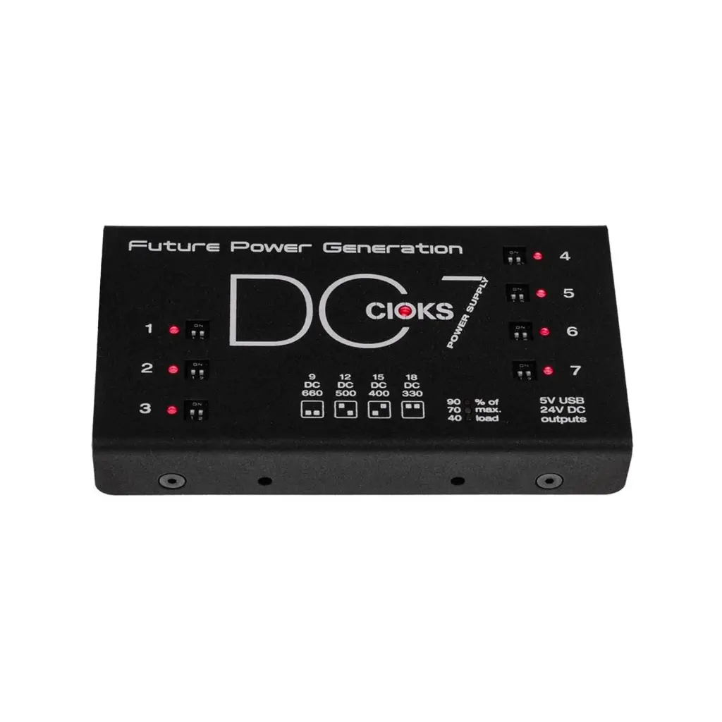 Cioks DC7 - Bloc d'Alimentation pour Pedalboard - 7 Sorties Isolées