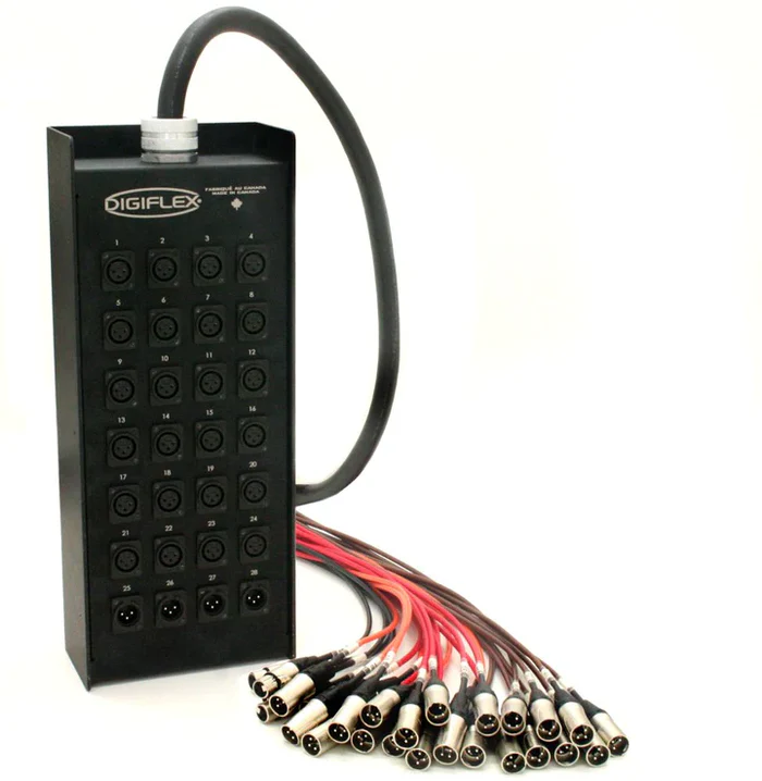 Digiflex DE24-4X-100 - Snake 24/4 - Câble Audio Professionnel