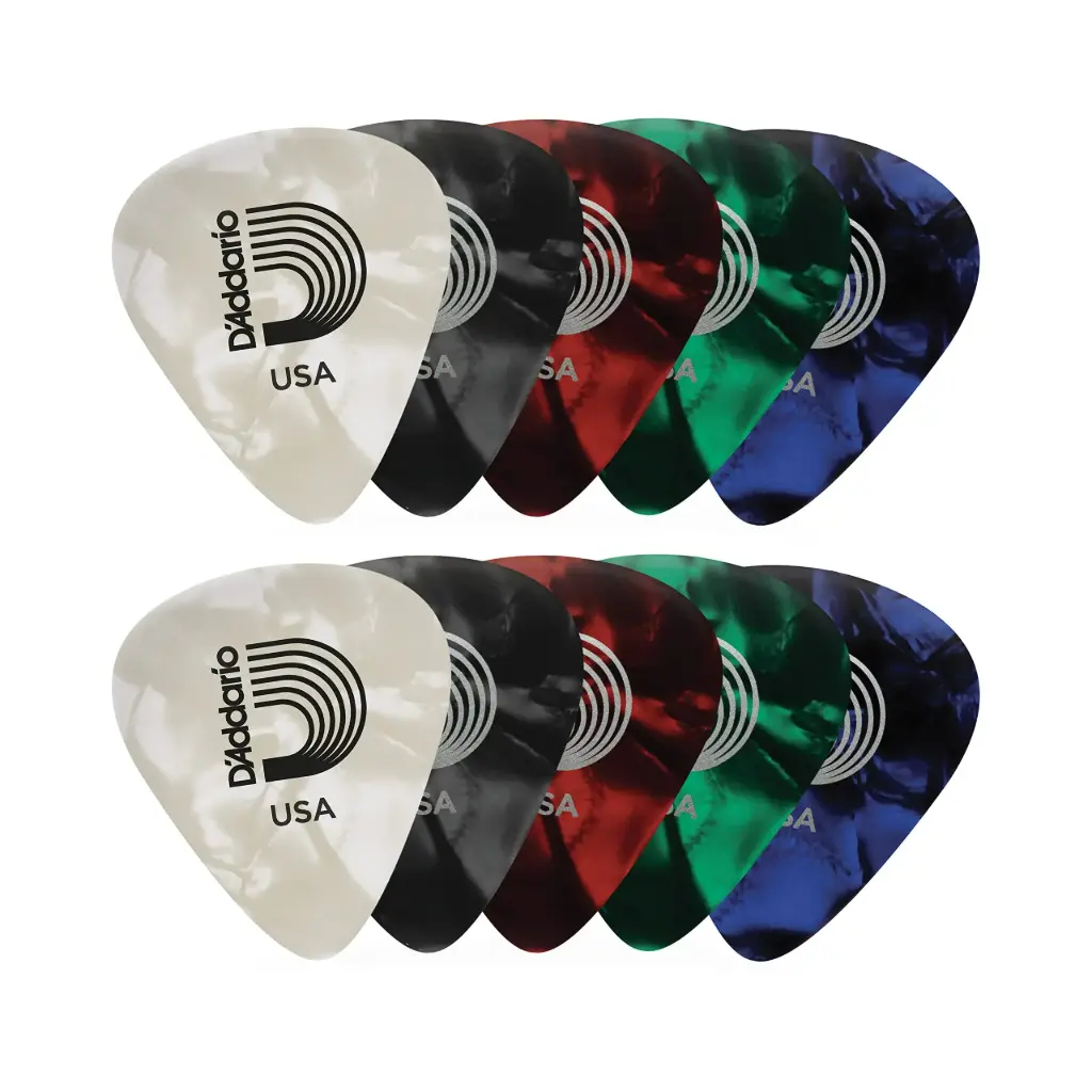 Médiators D'Addario Pearl pack de 10 Medium