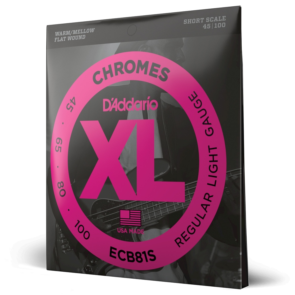 D'Addario ECB81S - Chrome Bass Strings [Short Scale]
