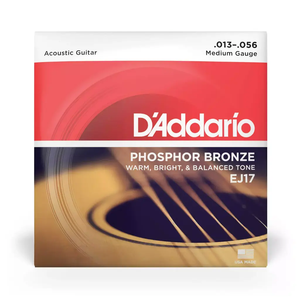 D'Addario EJ17 - cordes acoustiques phospor/bronze MEDIUM 13-56
