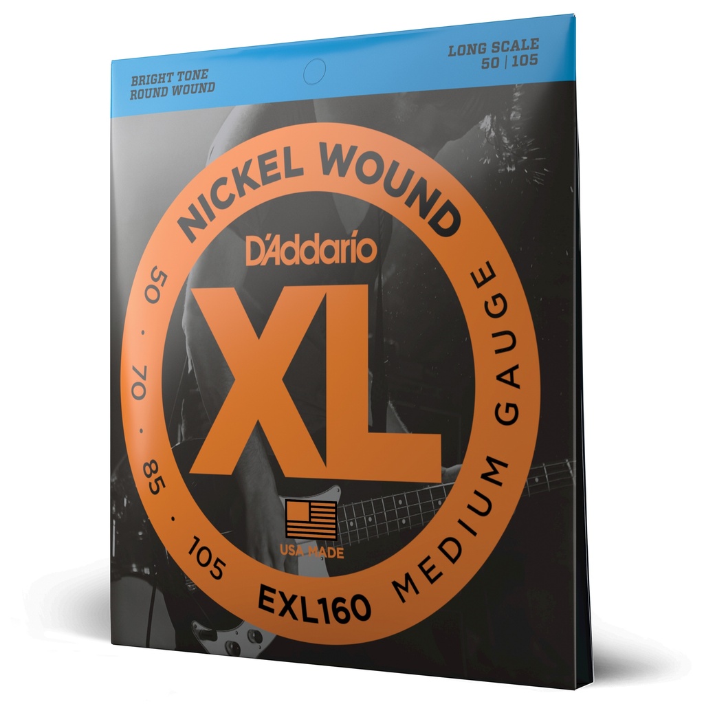 D'Addario EXL160 - Nickel Bass Strings [Medium 50-105]