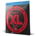 D'Addario Strings - EXL230 - D'Addario Cordes en nickel pour basse D'Addario EXL230, Heavy, 55-110, cordes longues