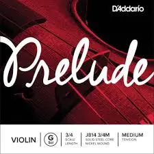 D'Addario Orchestral - J814 4/4M - D'Addario Bowed Corde seule (Sol) pour violon D'Addario Prelude, manche 4/4, tension Medium