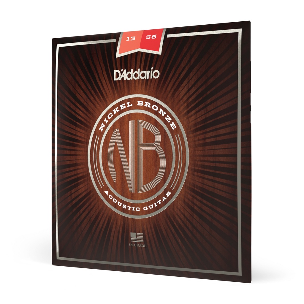 D'Addario NB1356 - Nickel Bronze Acoustic Strings [Medium 13-56]