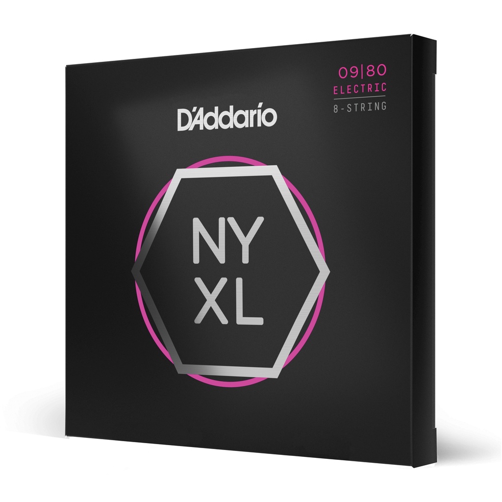 D'Addario NYXL0980 - Cordes Guitare Électrique 8 Cordes [Super Light]