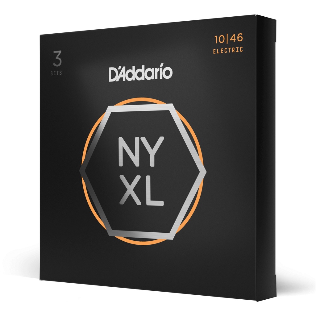 D'Addario NYXL1046-3P - Paquet de 3 - Cordes Guitare Électrique [Regular Light]