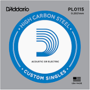 D'Addario Strings - PL012-5 - D'Addario Corde seule en acier pur pour guitare D'Addario PL012-5, .012, pack de 5