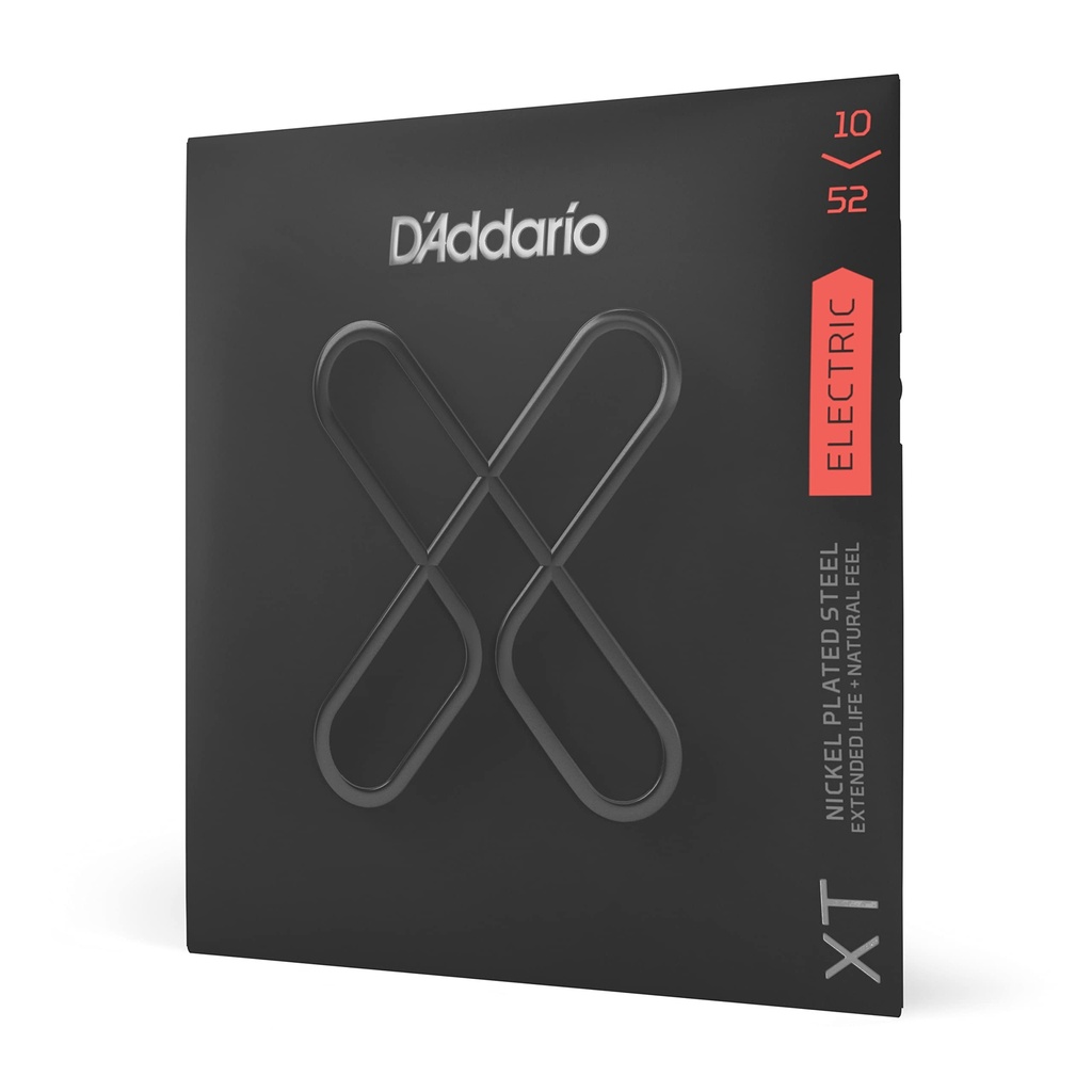 D'Addario Strings - XTE1052 - D'Addario XT Electric Nickel Plated Steel, Light Top/Heavy Bottom, 10-52