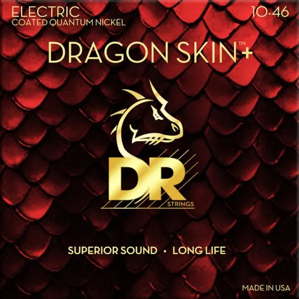 DR Strings DragoonSkin+ 10-46 - Cordes Électriques - Qualité Pro
