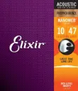 Elixir 16152 12-Cordes Elixir® Acoustique en bronze phosphoreux avec revêtement NANOWEB® (.010 - .047 & .010 - .027)
