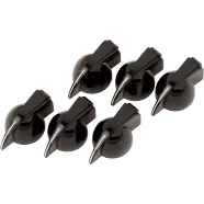 Fender 6 boutons Pure Vintage noirs pour amplificateur (« tête de poule »)