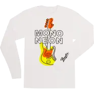 Fender Mono Neon Geo Bass - Long Sleeve White Shirt XL