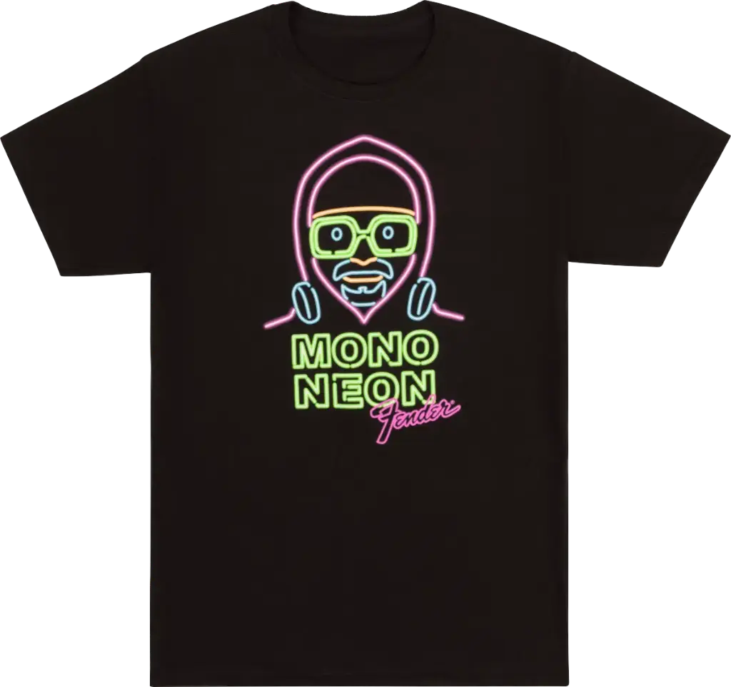 Fender Mono Neon Glow Short Sleeve Shirt - Black Large