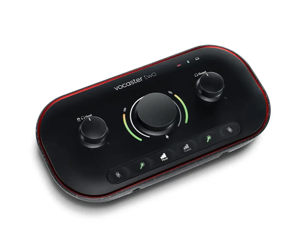 Focusrite VOCASTER-TWO - USB-C Audio Interface for Podcasts