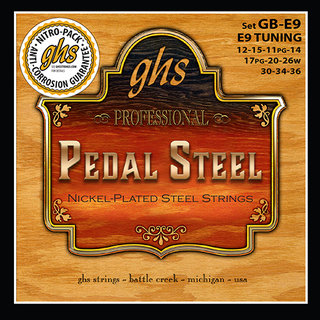 GHS GB-E9 - Cordes de Pedal Steel - Polyvalence Sonore