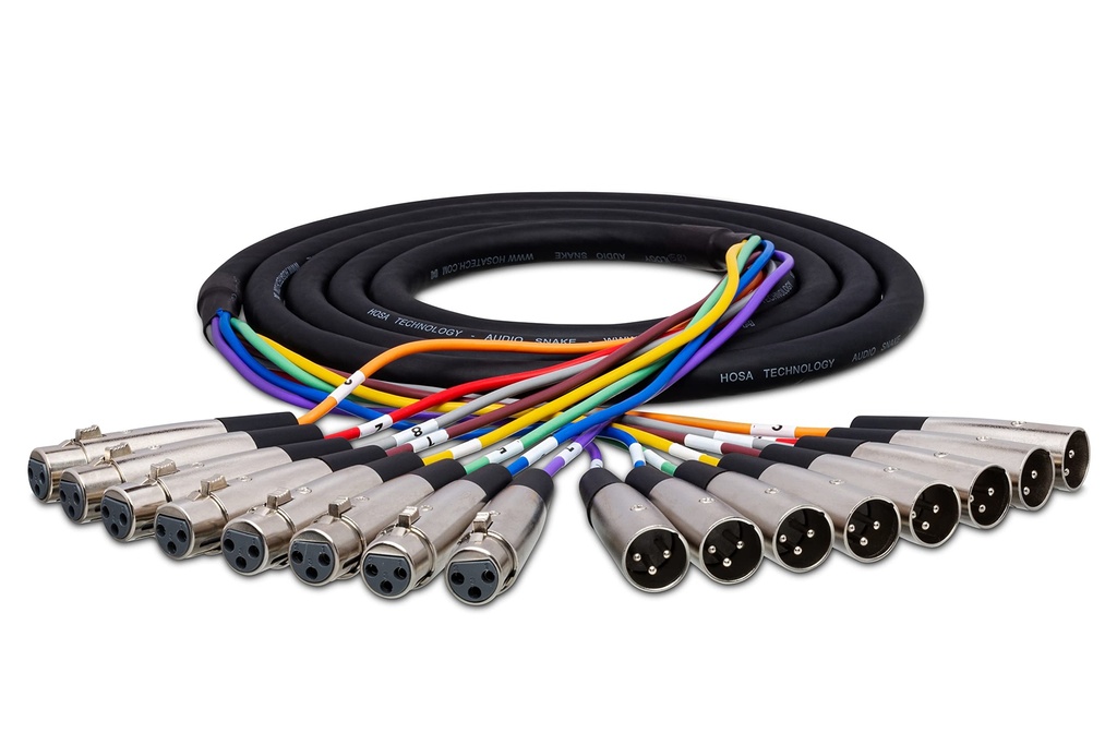 Hosa XLR-803 - Câble Audio XLR 3m - Connexion Fiable