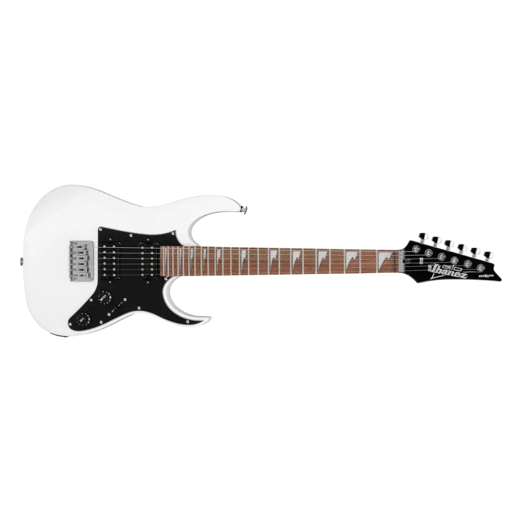 Ibanez Mikro GRGM21-WH - Guitare Électrique Short Scale - Blanc
