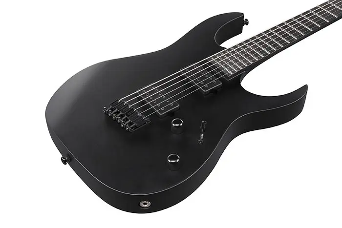 Ibanez RGRTBB21BKF - Guitare Baryton - Iron Label Noir