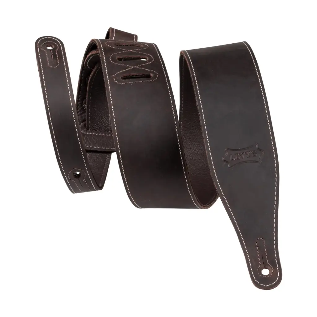 Levys Courroie 2.5'' Pull-Up Butter Cuir Brun Foncé