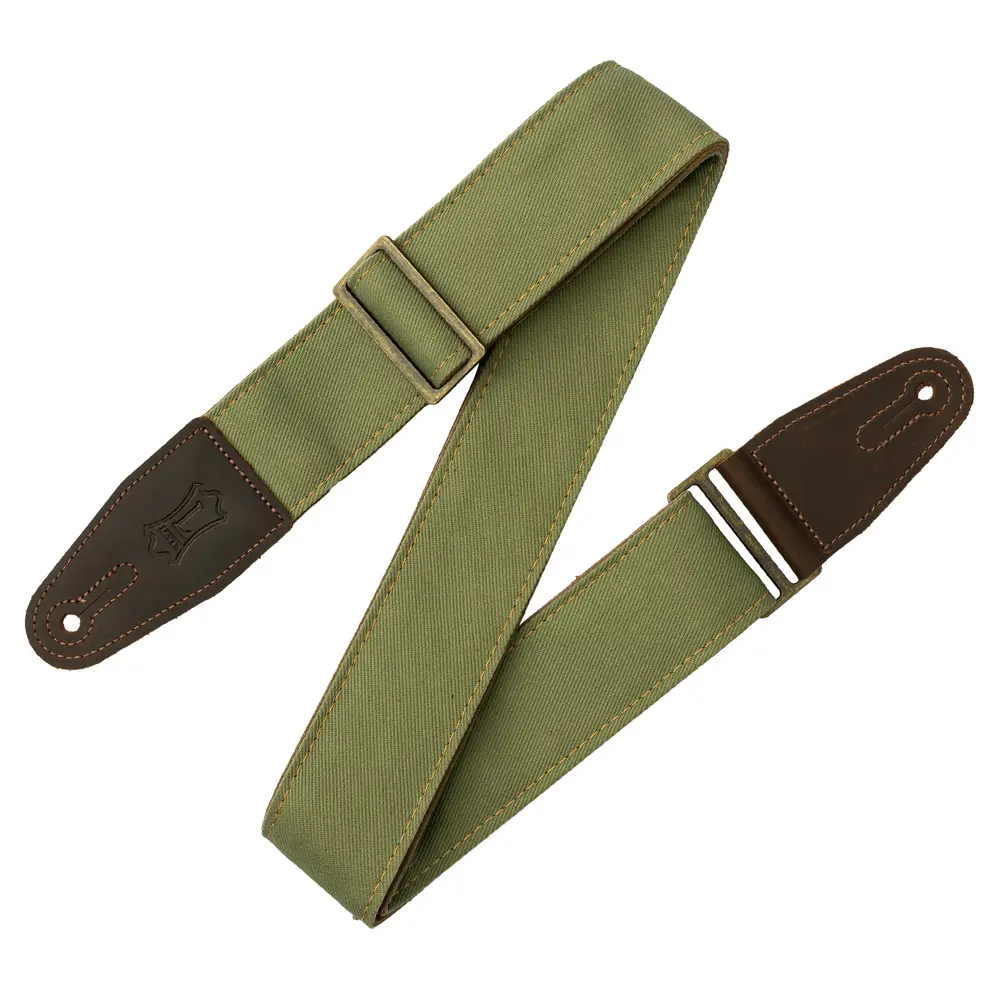 Levys M7DM-GRN - Sangle Guitare - Denim Vert