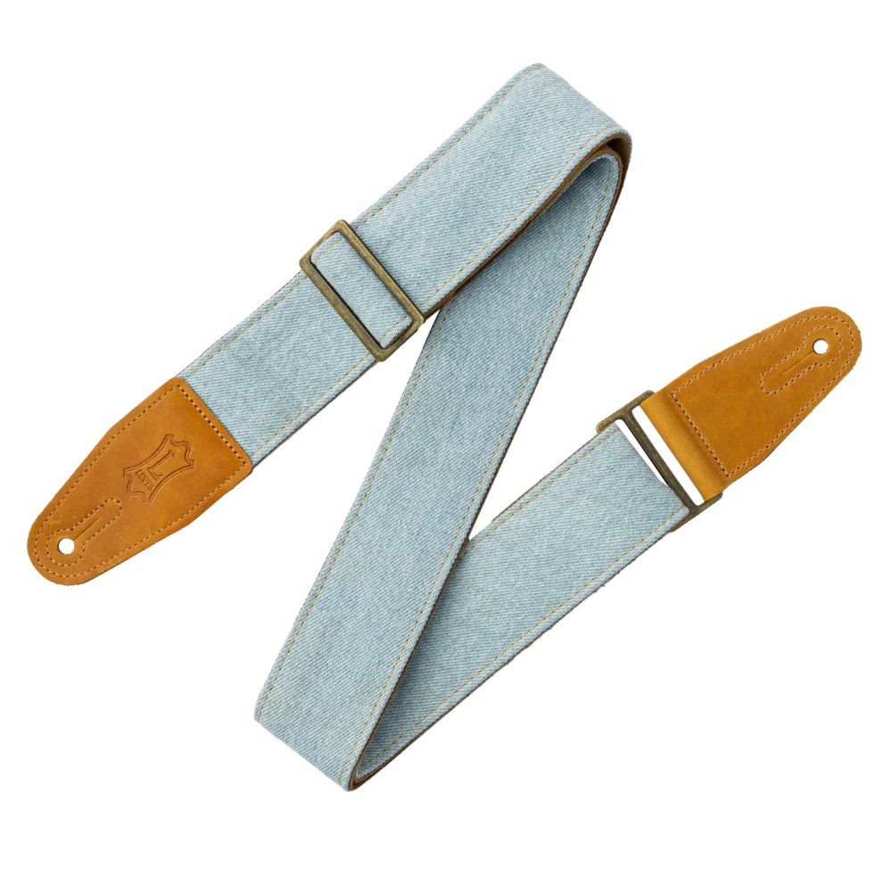 Levys LM7DM-LTB - Courroie Guitare Denim Bleu - Confort et Style