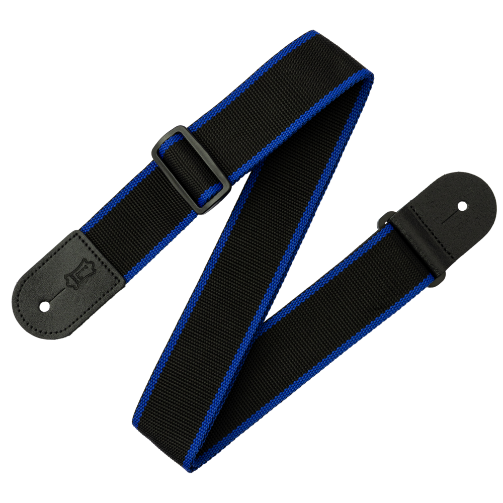 Levys LM8POLY-BKB-L - Courroie 2'' Personnalisée - Noir et Bordures
