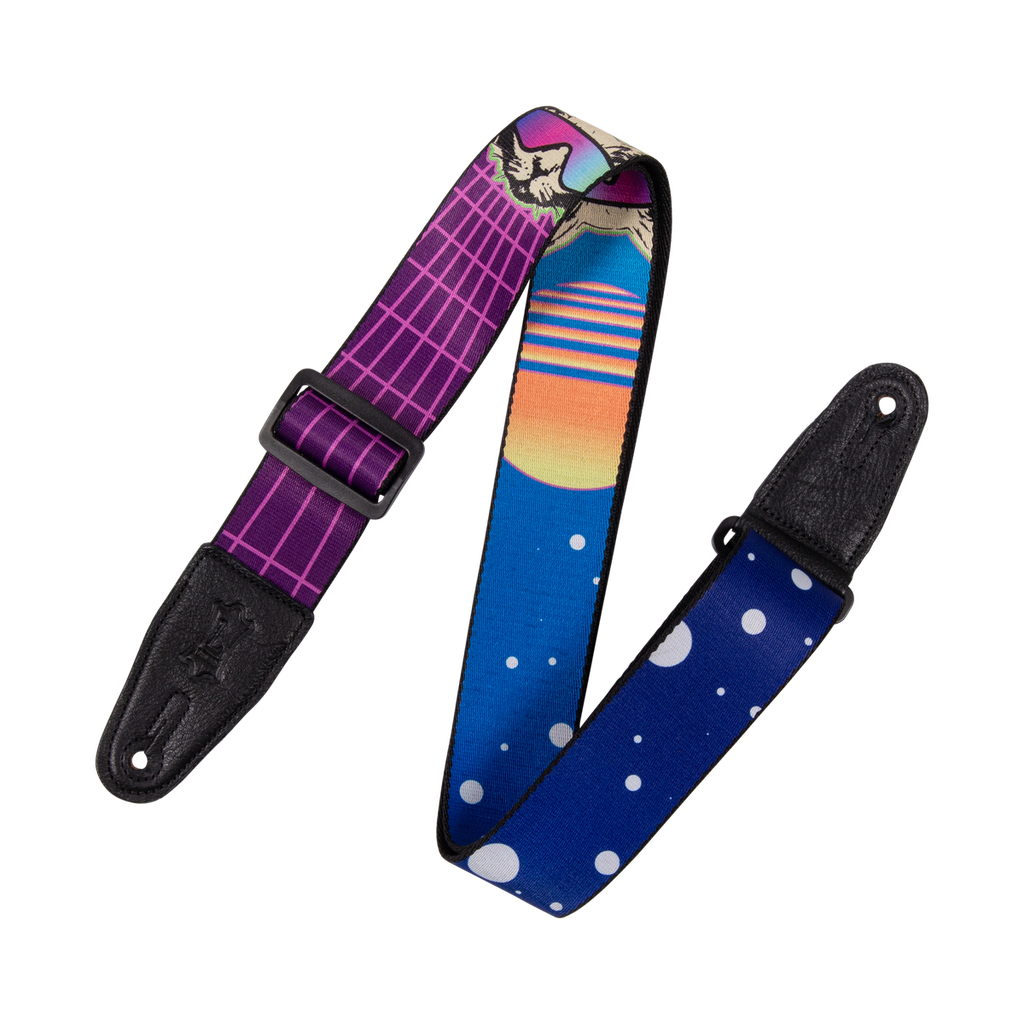 Levys MP-18 - Courroie Guitare - Éclairs Violets