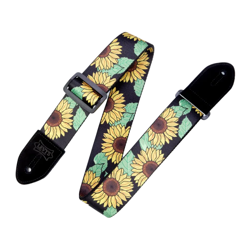Levys MP2-009 - Courroie Guitare 2" Poly Sunflower