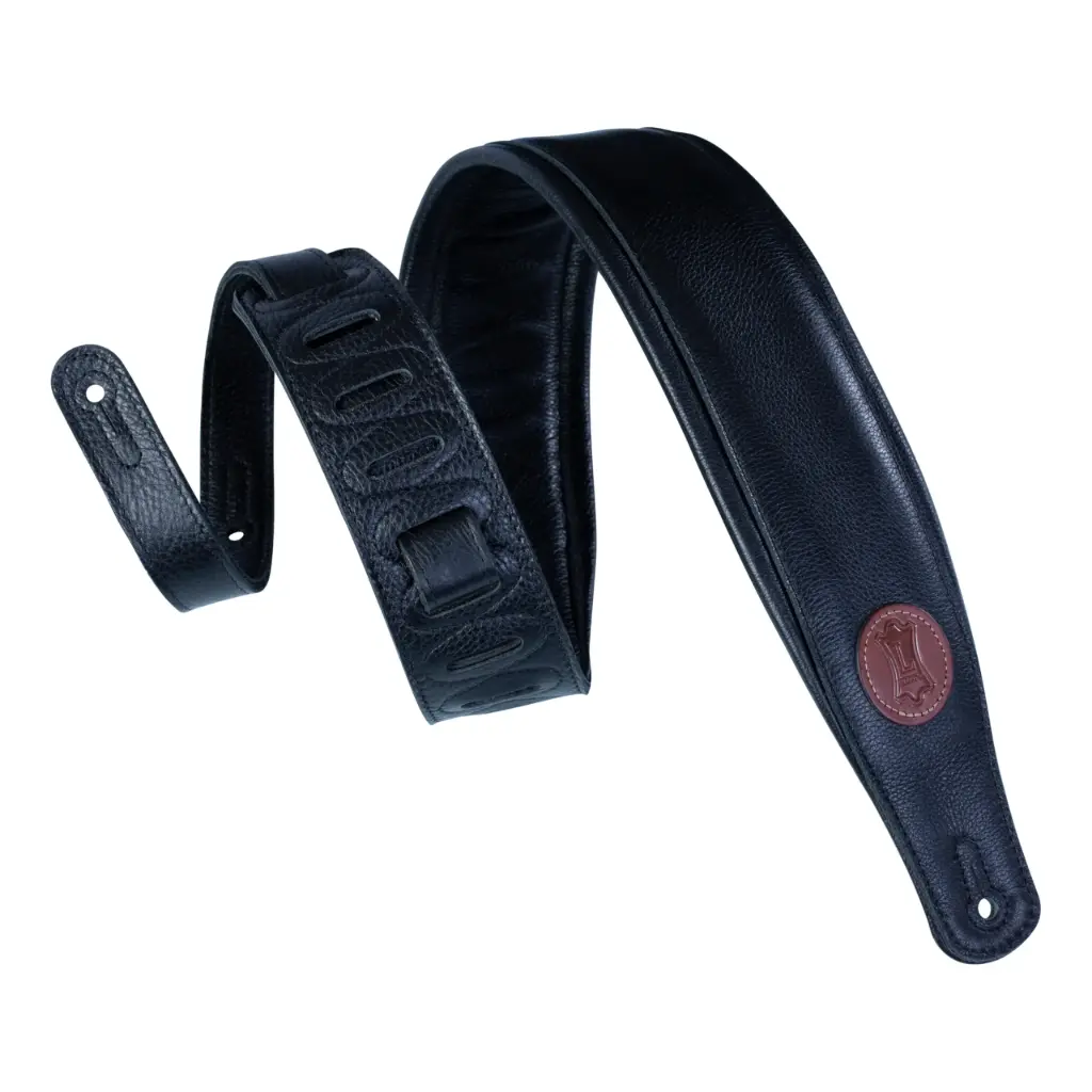 Levys MSS2-BLK - Courroie Cuir 3" Coussiné - Confort Ultime