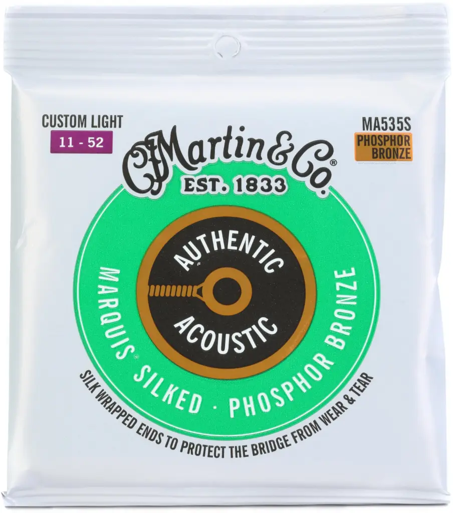 Martin Cordes 92/8 Marquis Silk 11-52 - Cordes Guitare Acoustique