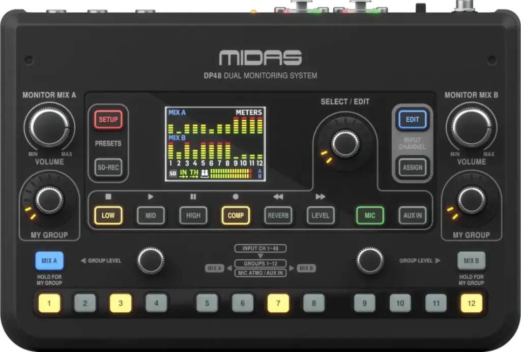 Midas DP48 - Mixeur Personnel - Monitoring