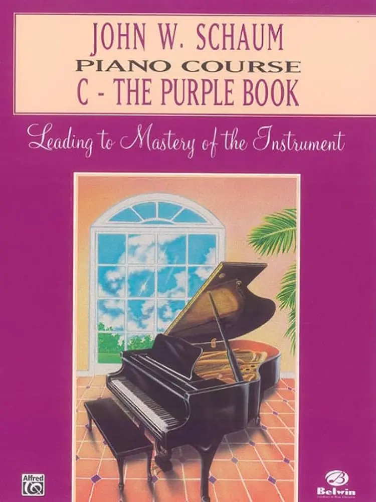 Schaum C Pourpre - Livre Méthode Piano - Apprentissage Facile