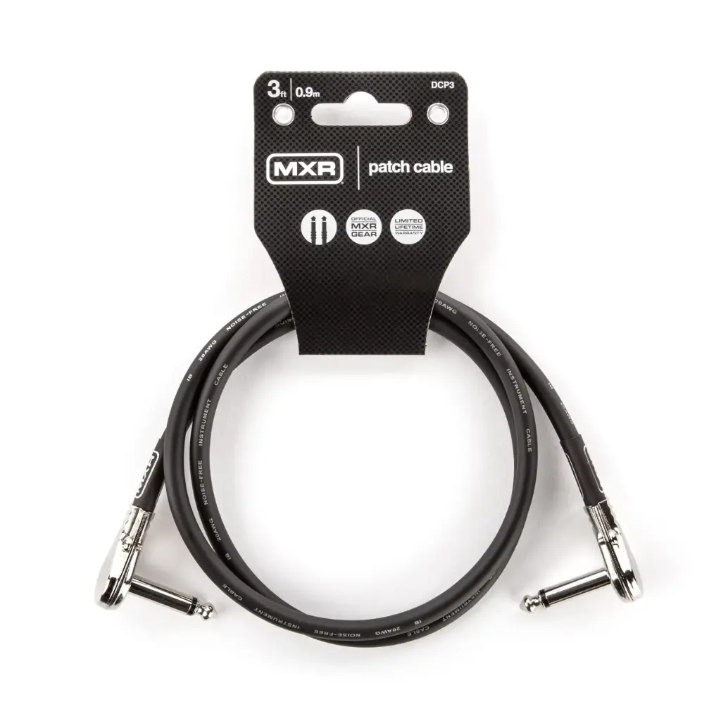 MXR DCP3 - Câble Patch 3'' en L - Connectique Fiable