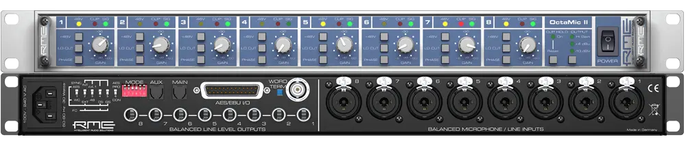 RME OctaMic II - Microphoneline Preamp