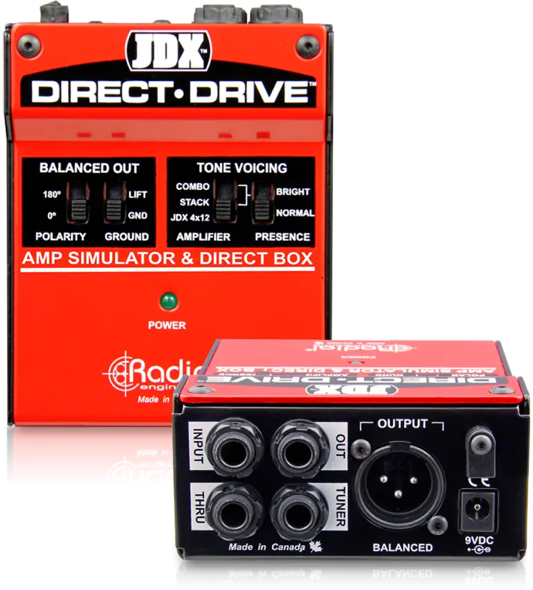 Radial JDX Direct Drive Boîte Direct et Simulateur D'ampli