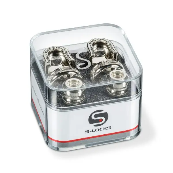 Verrous de sangle Schaller S-Lock 2 pièces, nickel SCH445