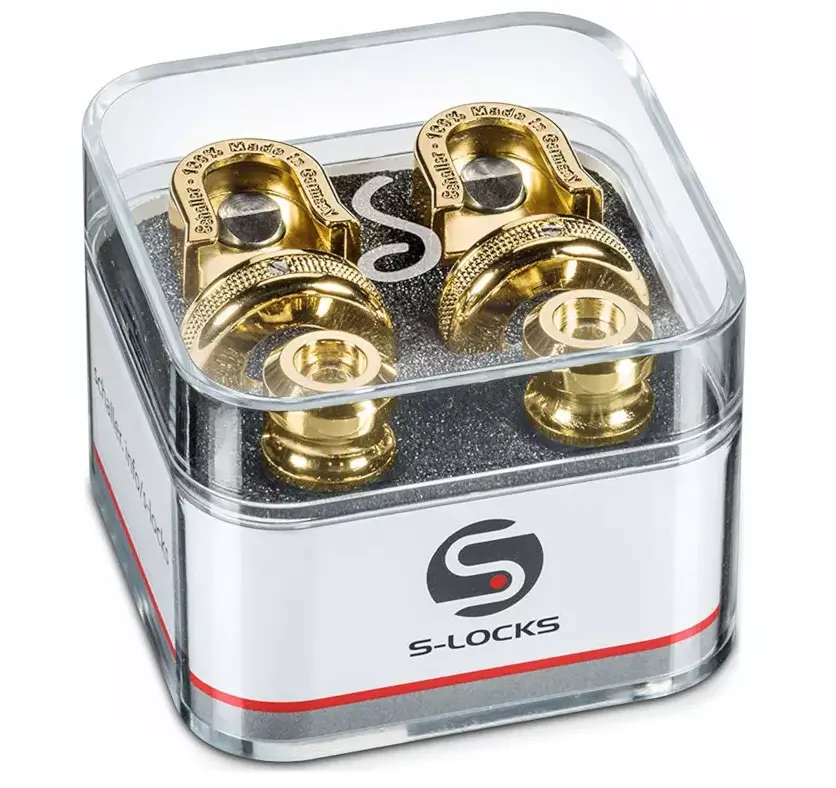 SCHALLER PAIRE DE STRAP LOCKS OR